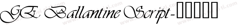GE Ballantine Script字体转换